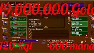 Arcane Legends~Skratch's Death Engine Staff cost 49,000,000 Gold with 120%gl and 600 mana total