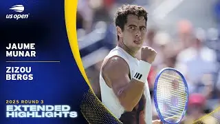 Jaume Munar vs. Zizou Bergs Extended Highlights | 2025 US Open Round 3