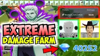 New OP DAMAGE & EXP Lazy Farm with Obito & Mihawk 6 Star! 100B Gem Farm ASTD All Star Tower Defense