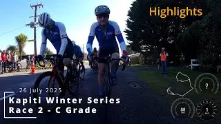 KCC 2025 Winter Series - Race 2 - C Grade - Highlights - Garmin Data Overlay