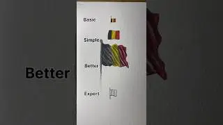 Draw belgium flag #art #tutodessin #drawing #painting #easydrawing #colors #satisfying #tutodessin