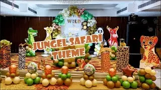 Jungle Theme Birthday Party | Wild One Safari Theme by Khoobsurat Events | Birthday Decor Ideas!