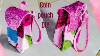 How to make coin pouch from waste box |  coin purse | Best out of waste | material craft | DIY
