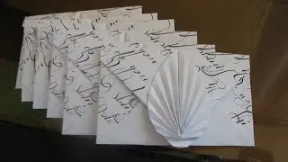 origami fan envelope