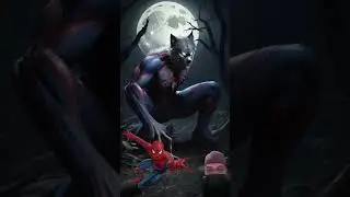 Superhero but #werewolf 💥All Characters #avengers  #shorts #marvel #cartoon #animals #animal  #wolf