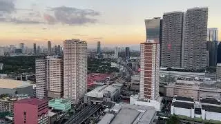 Dusk to Evening City Sky | Open Window City Soundscape | Philippines