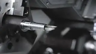 Automated shaft loading? No problem! Watch this MT200GT2 multi-tasking CNC lathe.