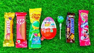 ASMR Most Popular Candys / some lots of colorful rainbow lollipop candy / unpacking chocolate eat🥳