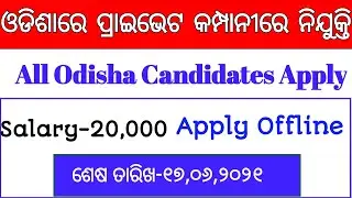 Odisha Private Company Jobs 2021 | Odisha Jobs 2021 | Odisha Latest Jobs | Odisha Fast Job