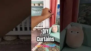 Making Easy Dollhouse Curtains | Scraps of Foam Board, Ribbon, Paper Clip & Glue | QUICK Craft