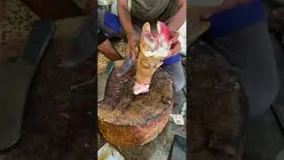 Fasted Paya Cutting Skills | Cow Feet Cutting | Trotters Cutting #shorts