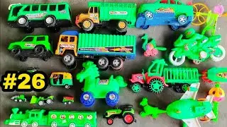 Мини-игрушки, часть 26, самосвал, JCB, трактор, грузовик, автобус, Bolero, самолет, бульдозер, ав...