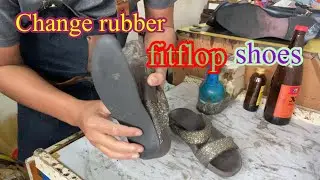 Change rubber fitflop shoes