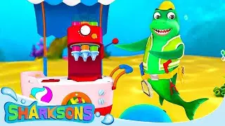 Colorful Ice Cream Song | The Sharksons - Songs for Kids | Nursery Rhymes & Kids Songs