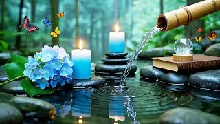 Calming Spa Piano Music 💧 Relaxing Music to Relieve Stress, Water Sounds, Anxiety And Depression