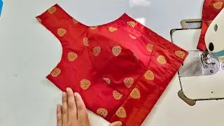 Katori Blouse Cutting and Stitching | कटोरी ब्लाउज़ की कटिंग | Katori Blouse Stitching