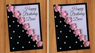 Easy & Beautiful Birthday Card Ideas &bull; DIY birthday card for best friend &bull; Handmade card tutorial 