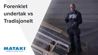 Forenklet undertak vs tradisjonelt | Bygningsfysikk