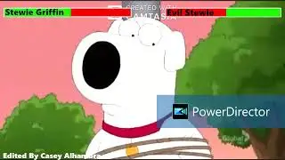 Stewie Griffin vs. Evil Stewie with healthbars