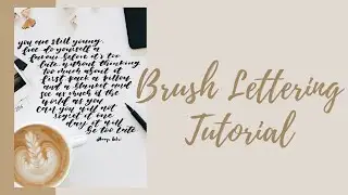 How to do Modern Calligraphy using Brush Pens | Beginners guide