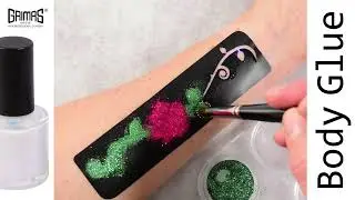 Easy glitter tattoo with body glue