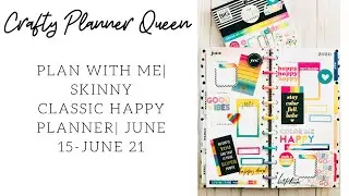 Plan With Me: Skinny Classic Happy Planner| Color Me Happy Stickerbook
