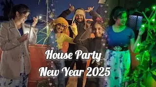 Vlog 1 of 2025: Celebrate New Year with Me | House Party | Rooftop Party with Dance, Food and games