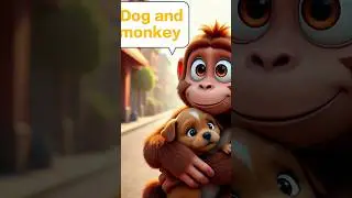 Unbelievable Friendship: Monkey Adopts Puppy in India 🐒❤️🐶