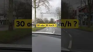 Das k&ouml;nnte deine Pr&uuml;fung gef&auml;hrden .30 oder 50 km\h 🤔😱 #pr&uuml;fung #fahrschule #fahrlehrer_mp