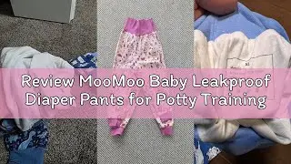 Review MooMoo Baby Leakproof Diaper Pants for Potty Training 2 Packs Bedtime Potty Training Pants fo