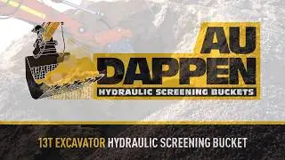 AU Dappen   13T excavator hydraulic screening bucket