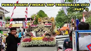 Ini yang kalian tunggu tunggu !! Kemeriahan pawai budaya tingkat SMP di Trenggalek 2022