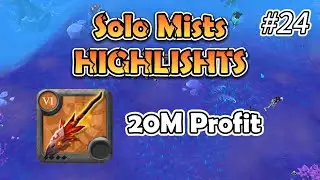 Albion Online - 300K = 20M Profit | Solo Mists | PVP Highlights｜6.0 Wildfire Staff #24