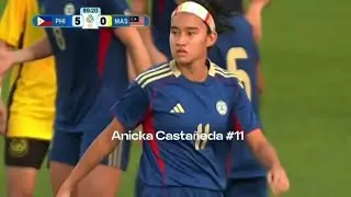 Anicka Casta&ntilde;eda Goal for Philippines | 2025 SEA Games Thailand 
