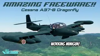 Потрясающая бесплатная игра! Cessna A37-B Dragonfly | Microsoft Flight Simulator | MSFS Ultra 4K