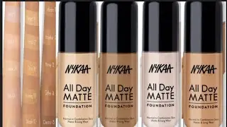 How to choose perfect shade**New nykaa all day matte foundation shade guide/nyka foundation