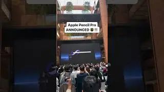 Introduction Apple Pencil Pro in Apple event.