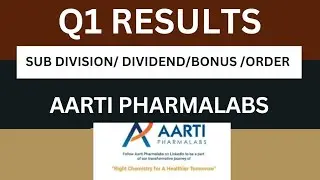 Aarti pharmalabs Q1 Results 2026 | aarti pharmalabs Results Today | aarti pharma Share Latest News