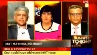 Govt Accepts AP Shah Report on MAT, Bobby Parikh, BMR& Associates, Speaks to Business Tonight