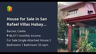 House for Sale in San Rafael Villas Habay Bacoor Cavite