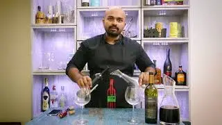 Decanting wine, why and how. Indian sommelier decants Indian wines from Reveilo and Grover Zampa