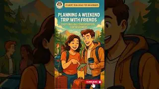 Planning a Weekend Trip with Friends 🏕️ | Easy English Conversation for Beginners  #learnenglish