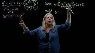 Undetermined Coefficients: Modifying Part of the Guess