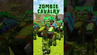 Minecraft: Zombie Cavalry Armor Trim #minecraft #shorts