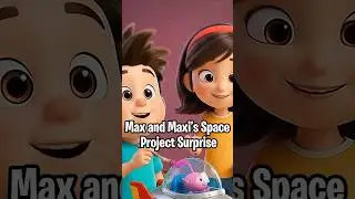Max and Maxi Space Project Surprise | Kids Short Story #shorts