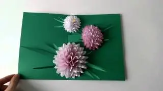 Pop up flower card