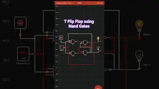T Flip flops using Nand Gates #arduino #electronicsforbeginners #electronicsproject