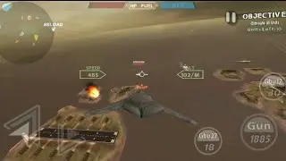 android game:from the sea F117 bomber plane:gameplay part 18
