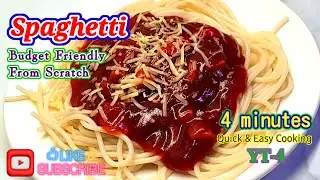 Quick & Easy Spaghetti from the Scratch | Budget Friendly Spaghetti | Pasta Lover