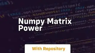 numpy matrix power